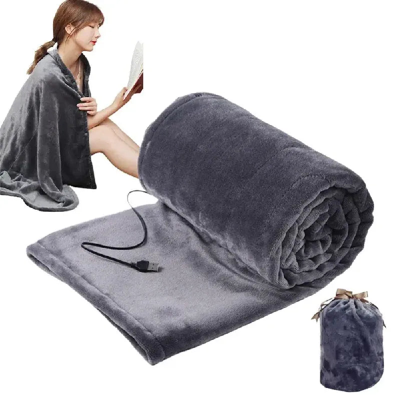 USB Heated Coral Velvet Wearable Blanket