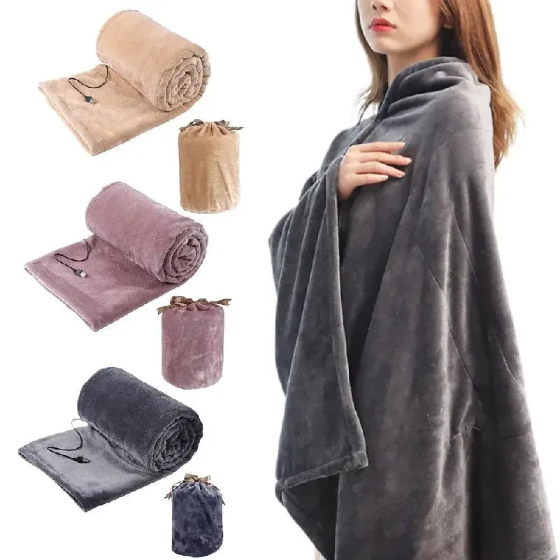 USB Heated Coral Velvet Wearable Blanket